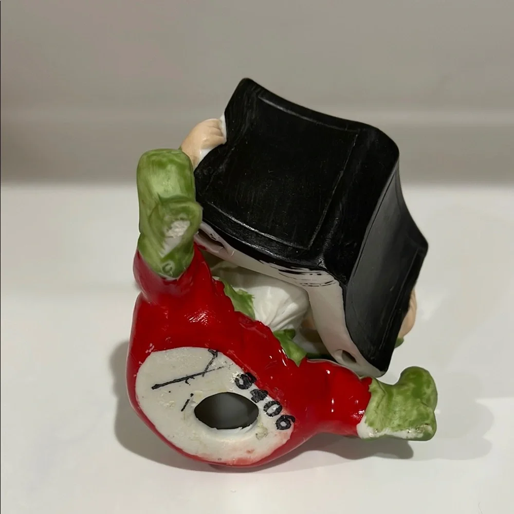 Vintage 1960's Homco Santa's Workshop Elf  Reading a Book Figurine #5406